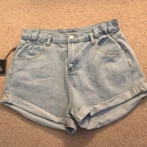 light blue shorts size 5
